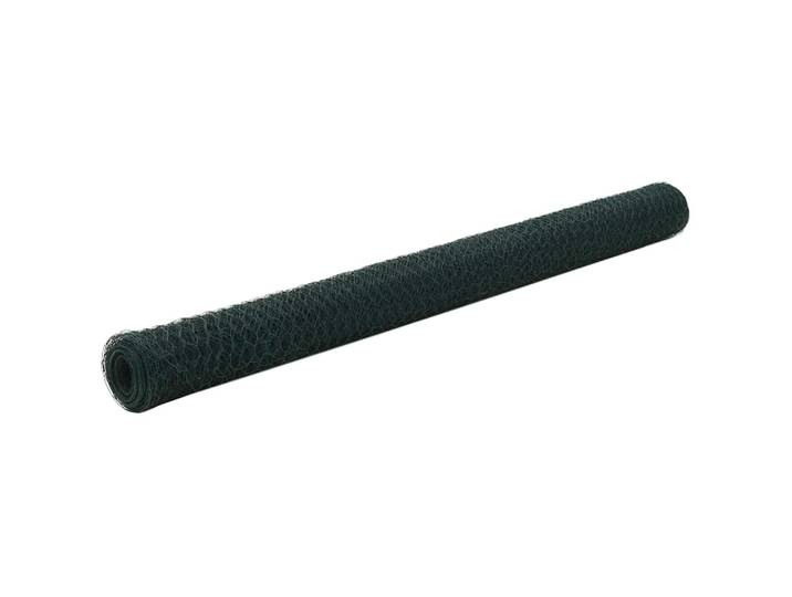vidaXL Drahtzaun Stahl mit PVC-Beschichtung 25x1,5 m Grün