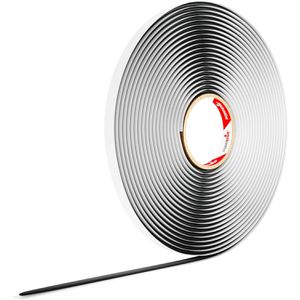 Poppstar Dichtungsband 1010258 Butylrundschnur, selbstverschweißend, wasserdicht, schwarz, 6mm x 10m