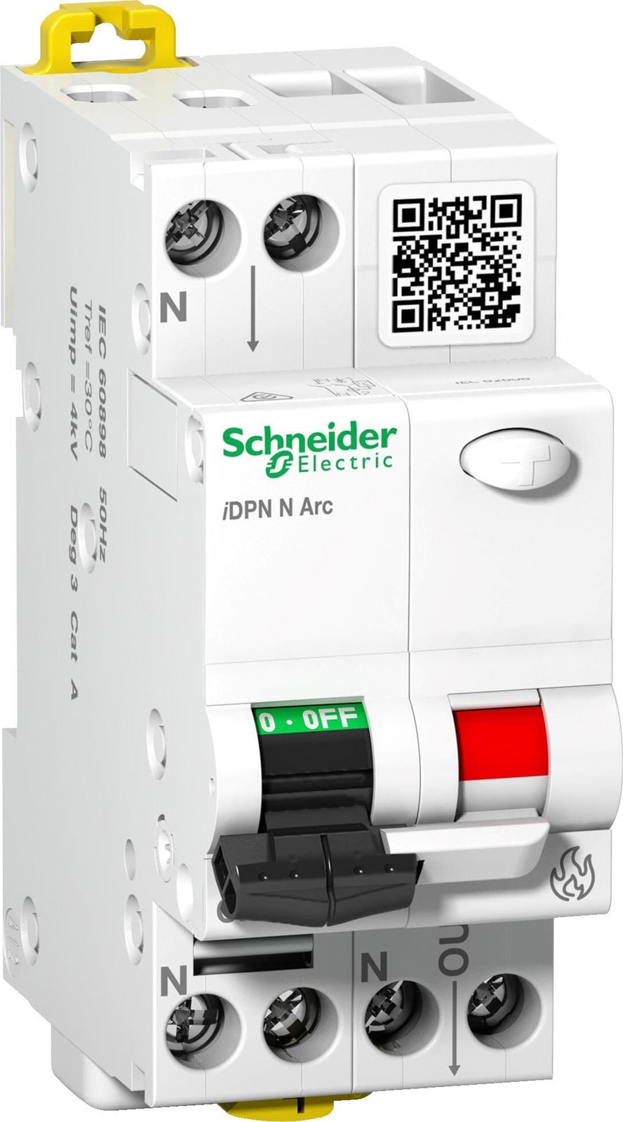 Schneider Electric brandbeveiligingsschakelaar A9FDB7616, AFDD B16, 1P+N met differentiaalbeveiliging