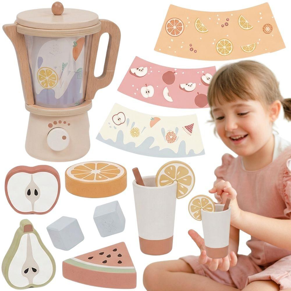 Tooky Toy Speelgoedkeukenblender met 18 accessoires