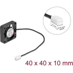 DELOCK Axiallüfter 5 V DC, 40 x 40 x 10 mm schwarz