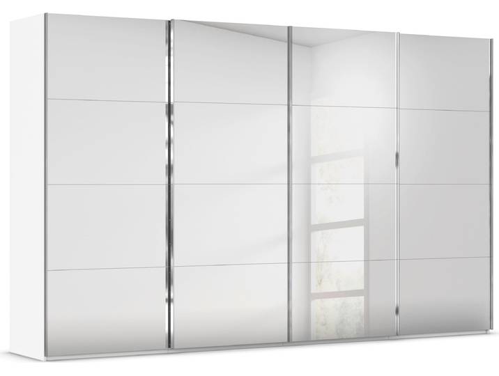 rauch Kleiderschrank Schrank Garderobe Schlafzimmerschrank SCALE-FYRA edle viergeteilte Türen, Spiegelfront und viele Farben MADE IN GERMANY
