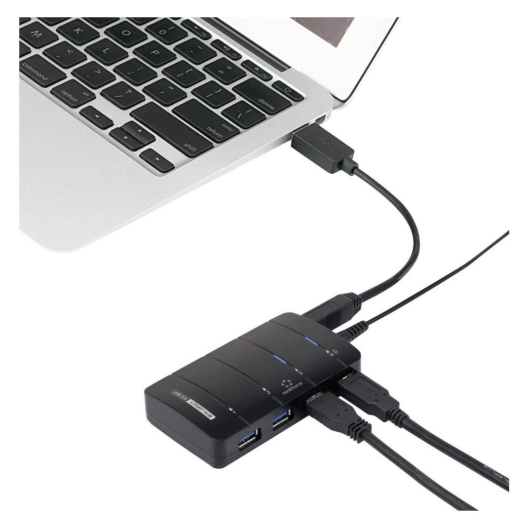 Renkforce RF-3016752 (USB-B, 4 Ports) (RF-3016752)