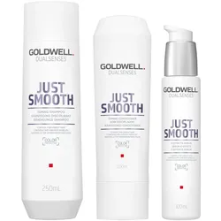 550ml Goldwell Dualsenses Just Smooth Set (Shampoo 250ml + Conditioner 200ml + Serum 100ml)