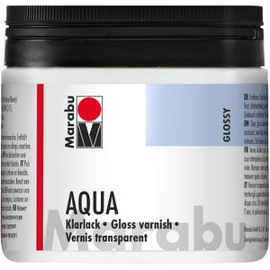 Marabu Klarlack 11350075000 Aqua, 500 ml, glänzend, für Holz, Metall, Kunststoff, Acryllack