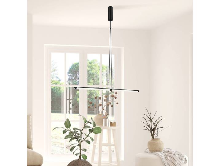 Suspension LED Supersymmetry Ø 4cm Noir Aluminium / Verre LED Module LED