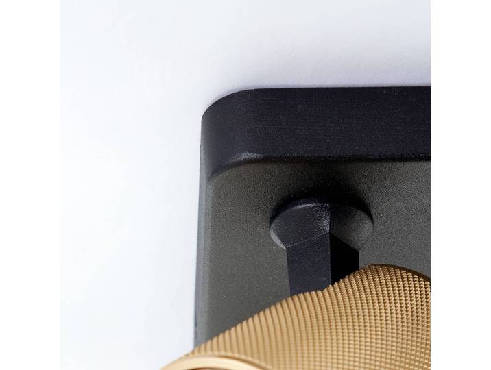 Brilliant Strahler Marty sand/gold/schwarz 4-flammig, schwarz, für Wohn- / Esszimmer, Aluminium, Modern, Strahler