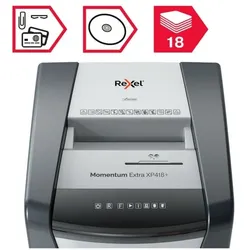 Rexel Aktenvernichter »Momentum Extra XP418+« schwarz, 23x67.5x47.9 cm