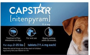 Capstar Blue For Small Dogs 2 - 25 Lbs 12 Tablets