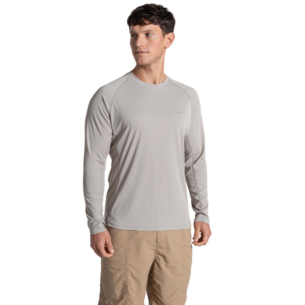 Craghoppers Nosilife Solarshield+ Long Sleeved T-shirt parchment (222) S CMT1031 222 50