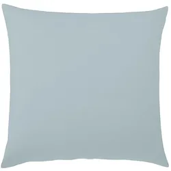 Traumschlaf Uni Feinbiber Kissenbezug Kissenbezug einzeln 40x40 cm | hellblau - blau