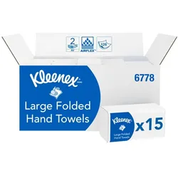 Kimberly Clark 6778 KLEENEX ULTRA Medium Papierhandtücher Ein Clip 2-lagiger Papierhandtücher mit Interfold-Faltung