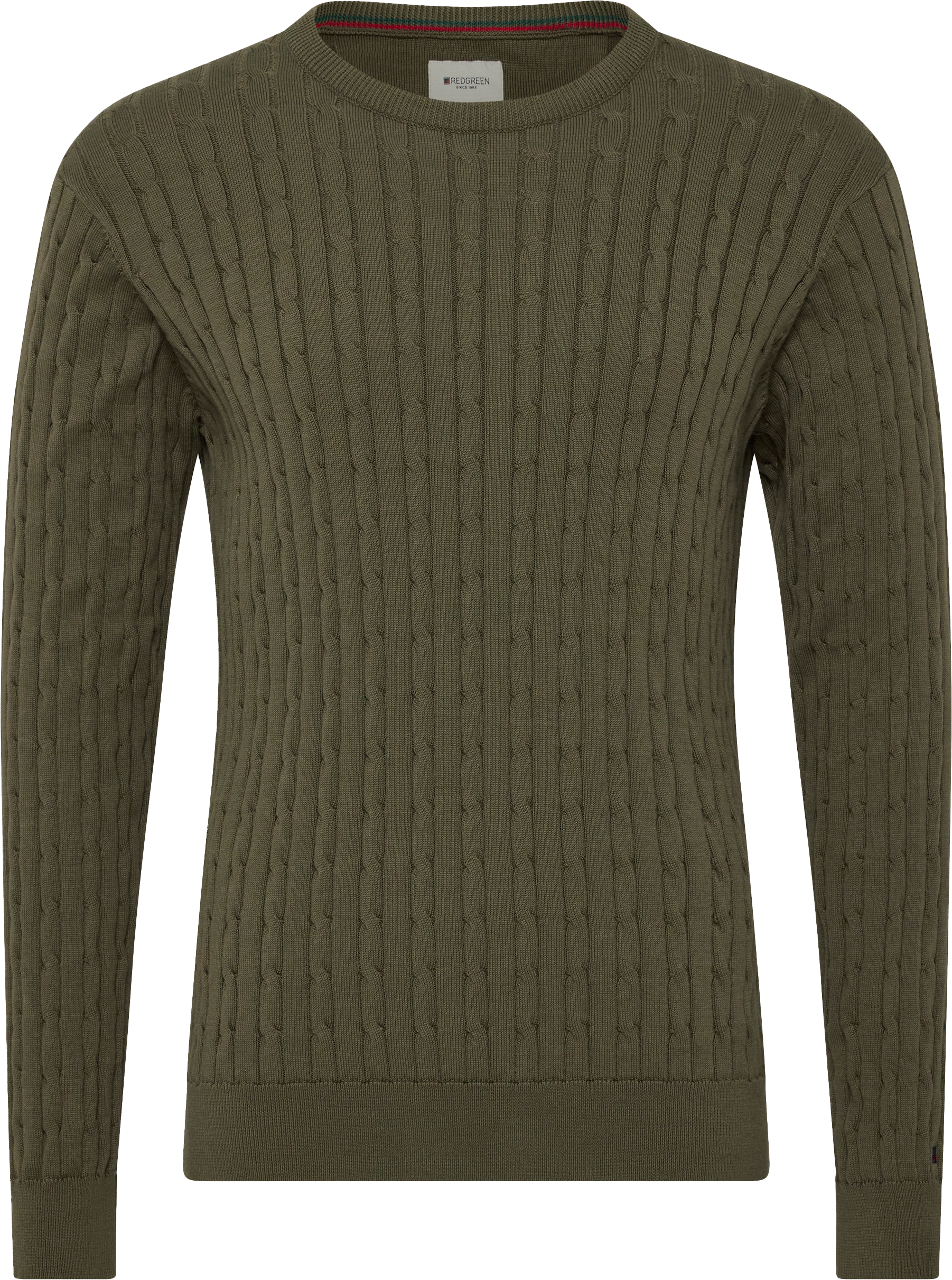 Grøn Striktrøje I Str. Extra Extra Large - Til Mænd - Fra Redgreen  2XL