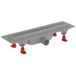 Ceramia S-Line Duschrinne 40 cm Kunststoff Edelstahl Quadrate ZLAB40