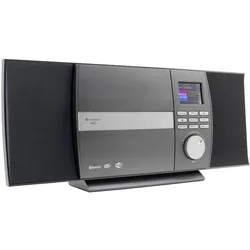 Soundmaster ICD1010AN (DAB+, FM, Internetradio, Bluetooth, WLAN), Radio, Silber, Grau