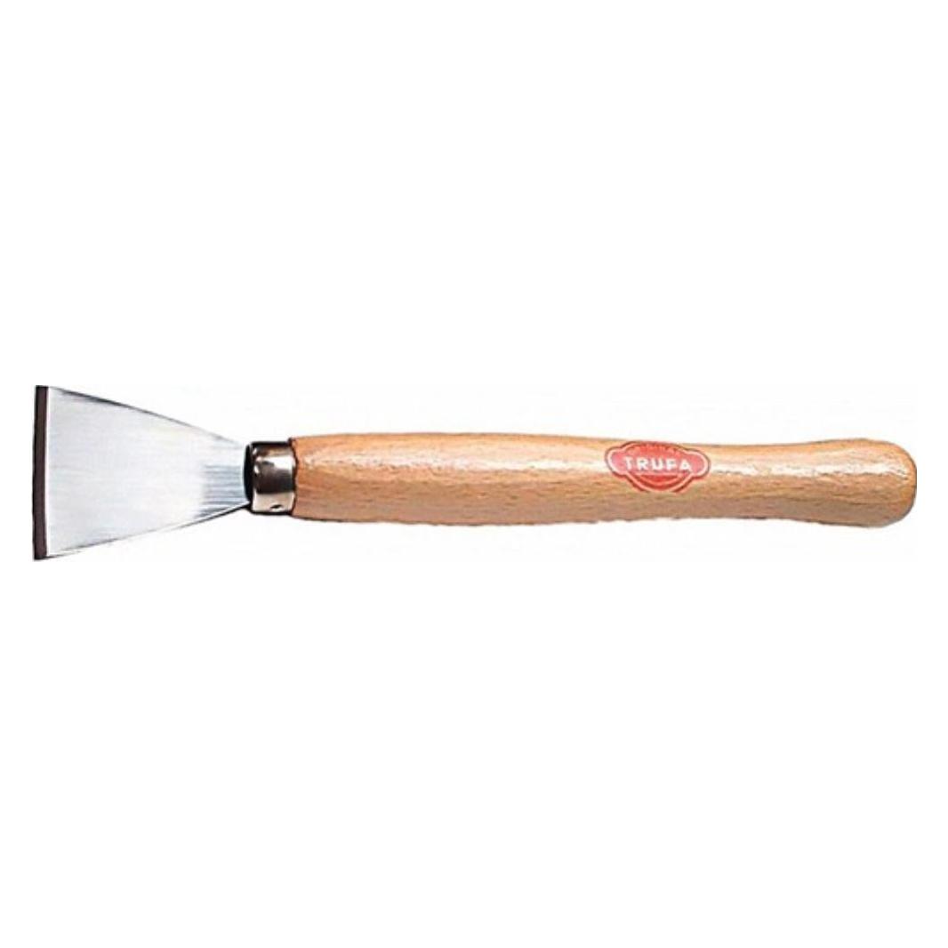 Trufa Entrostungsspachtel Breite 50 mm fein poliert Holz rund (5 cm) (526-150)