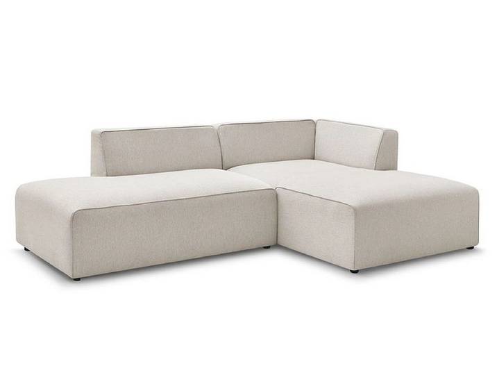 Ecksofa BOBOCHIC MEGEVE Stoff chiniert beige