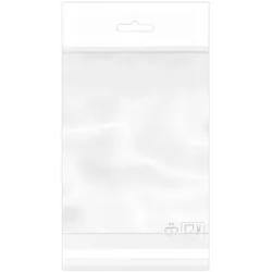 MONOUSO - Flachbeutel BOPP Falte Klebstoff mit Euro-Loch 12x18cm G160 (1.000 Stück)