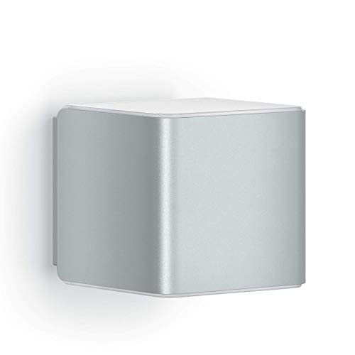 Steinel Cube Buitenlamp met Sensor L 840 LED, Zilver/Grijs, B/D/H: 11 x 11 x 13.4 cm