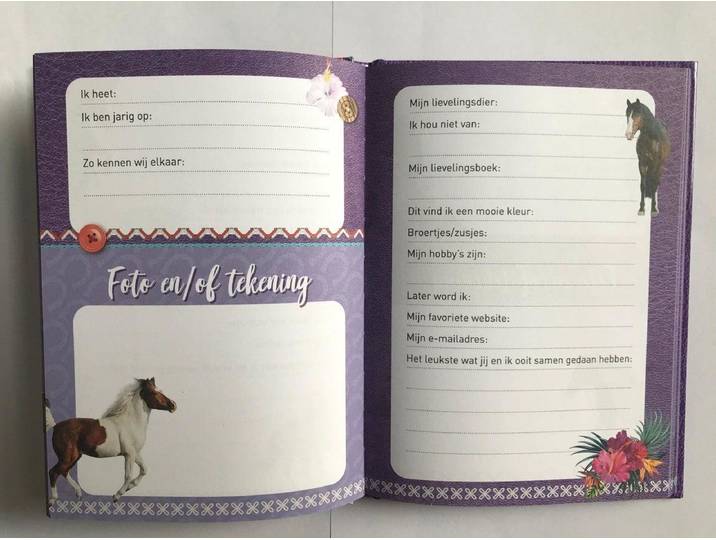 Vriendenboek Paarden