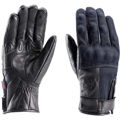 Blauer Combo Denim Motorradhandschuhe L