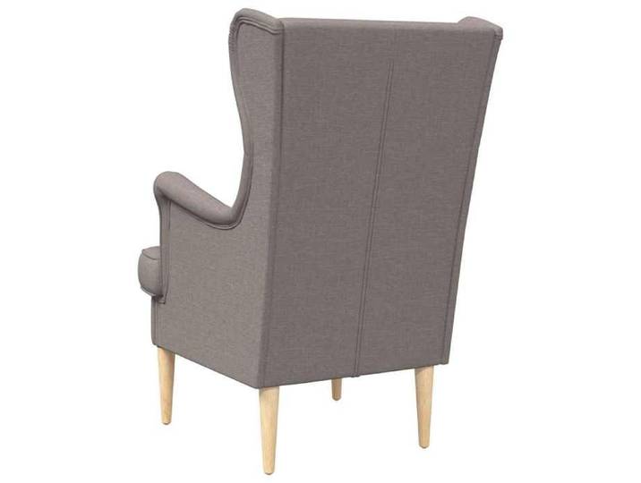Confortable Fauteuil simple pour salon bureau chaise relax Taupe tissu__27921