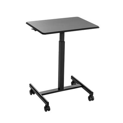 COSTWAY Stehpult, höhenverstellbar, Stehtisch mit Rollen, 65 x 48 cm, Steh-Sitz-Pult, schwarz