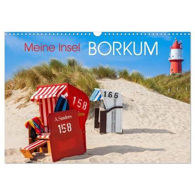 Meine Insel Borkum (Wandkalender 2027 DIN A3 quer), CALVENDO Monatskalender