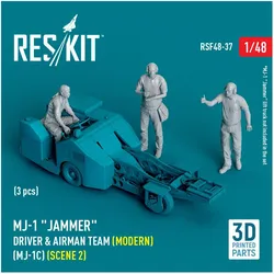 ResKit MJ-1 Jammer Driver & airman team (Modern) (MJ-1C) (scene 2) (3 pcs) (3D Printed)