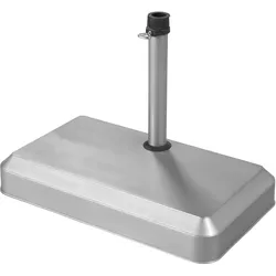 doppler Betonsockel Balkon 20 kg, Kunststoffabdeckung Silber