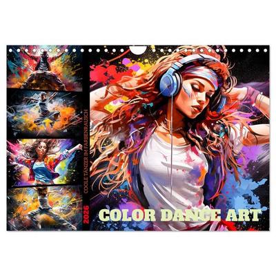 Color Dance Art (Wandkalender 2026 DIN A4 quer), CALVENDO Monatskalender