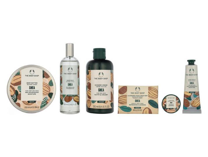 The Body Shop G4 grote shea cadeauset 730 ml