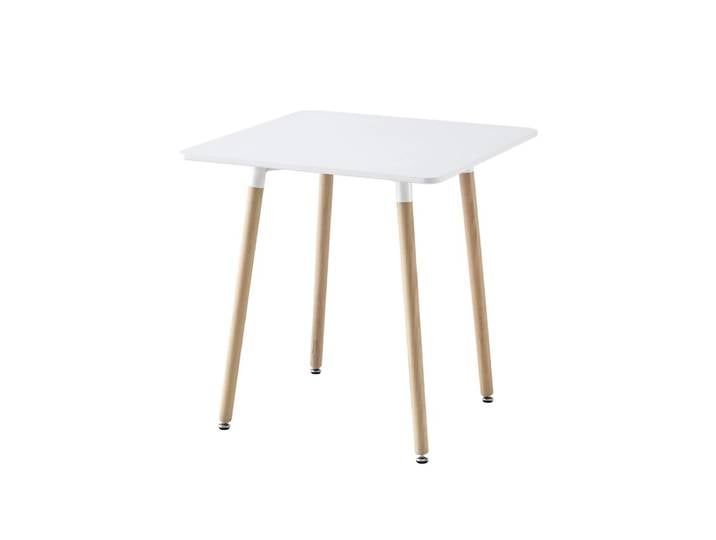 Table à manger carrée bois blanc
