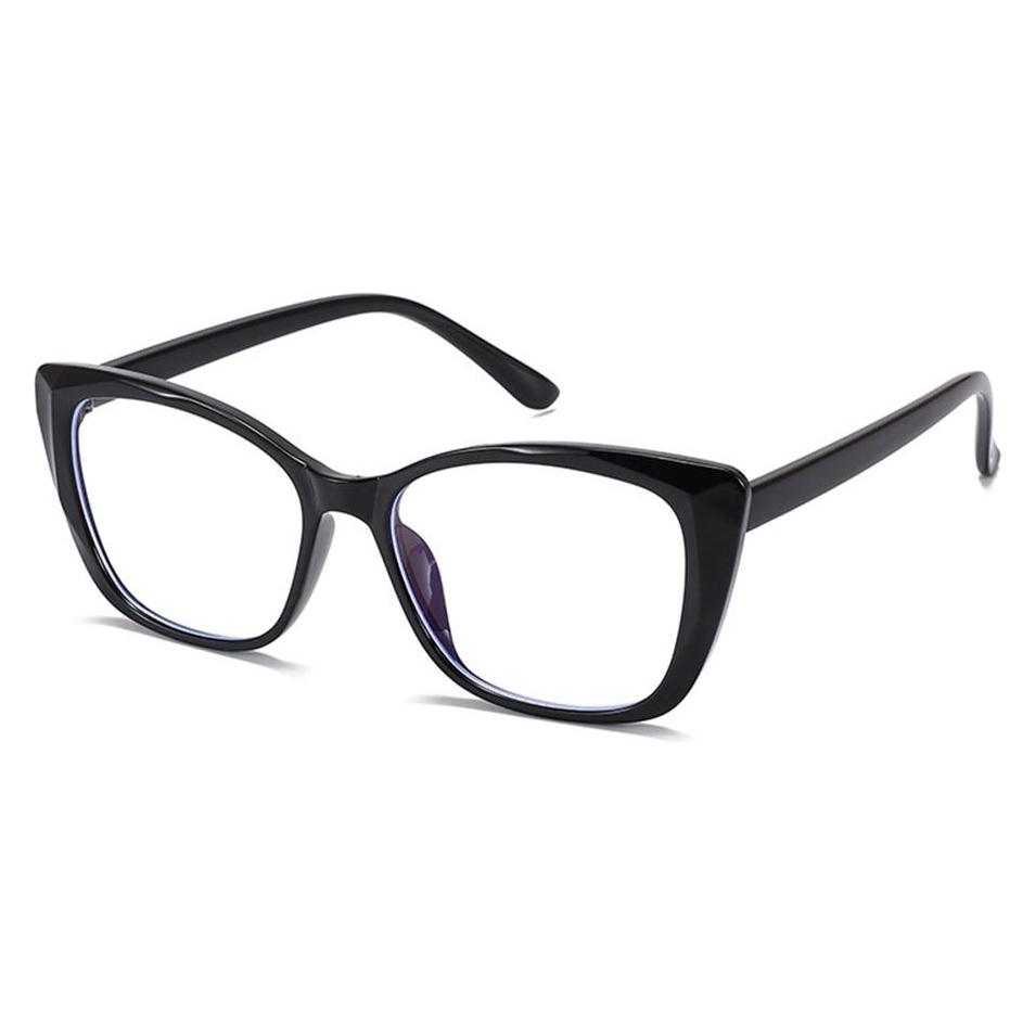 Techsuit - Anti-Blue Light Glasses Reflex PC (PC28016-C1) - Cat Eye - Black (56341831)