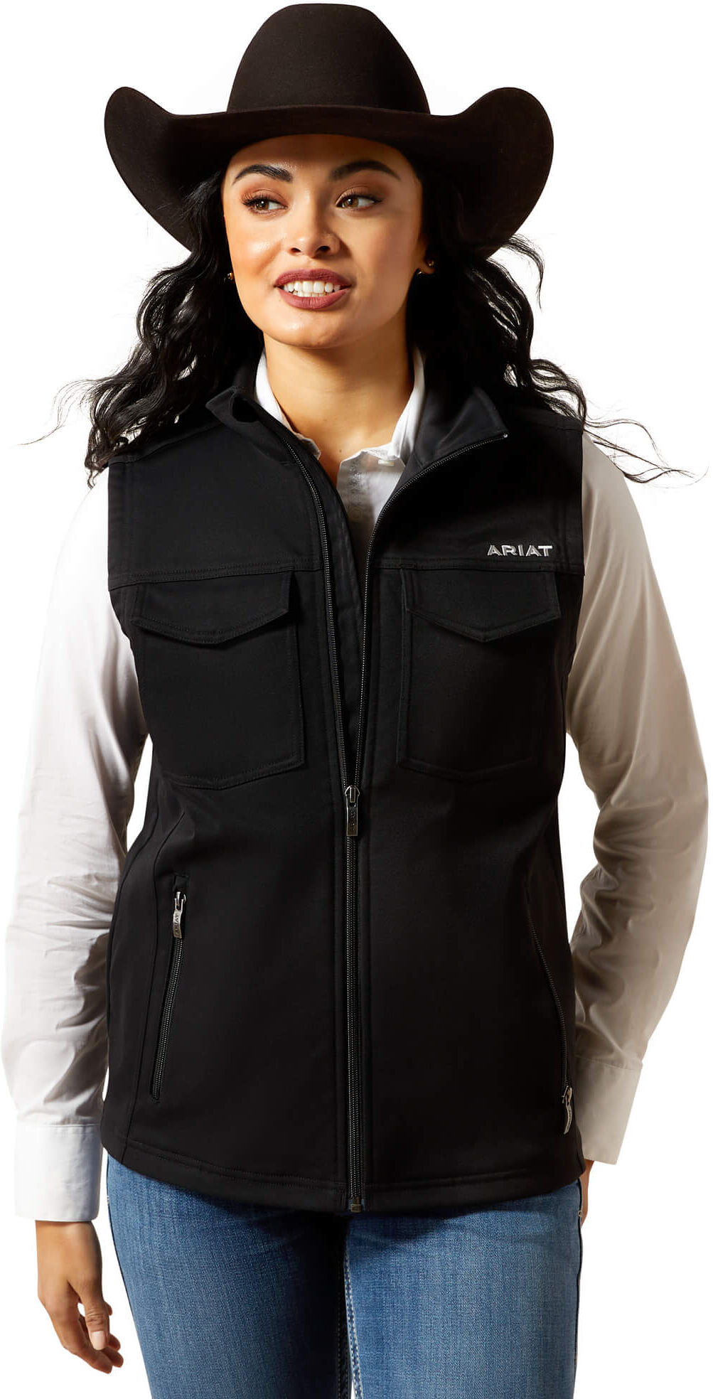 Women's Sentinel Vest in Black, Size: XS by Ariat