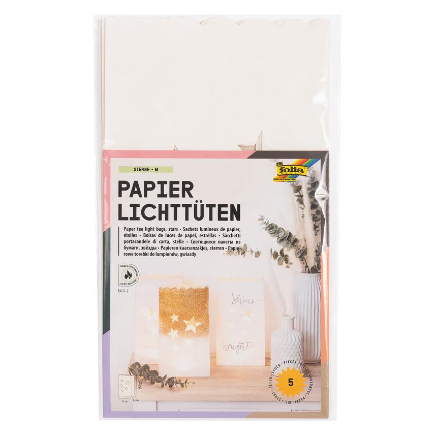 Folia Lichtertüten Sterne (5 Stk.) (12410)