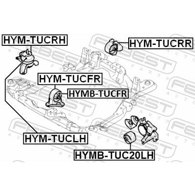 FEBEST Lagerung, Motor HYM-TUCFR vorne für HYUNDAI