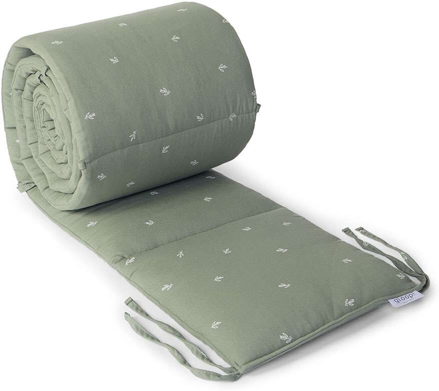 GLOOP! Protector de cuna Bebé Completo Gloop. Verde niño