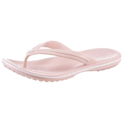 Zehentrenner CROCS "Crocband™ Flip", Damen, Gr. 36, Croslite™, rosa (quartz hellrosa), Schuhe Zehentrenner, Badeschuh, Sommerschuh, Sandale mit Fußbett