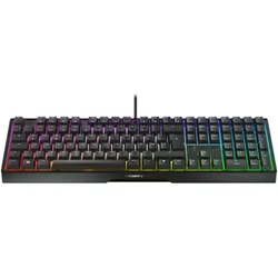 Cherry Xtrfy MX 3.1 Gaming-Tastatur, USB-Anschluss Cherry MX2A BROWN-Tastenschalter, DE-Layout, Aluminiumgehäuse
