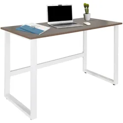 hjh OFFICE Schreibtisch WORKSPACE LIGHT I Melaminharzbeschichtete Spanplatte, Gestell pulverbeschichteter Stahl