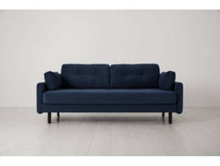 Model 04 Dreisitzer-Schlafsofa, Blaugrün