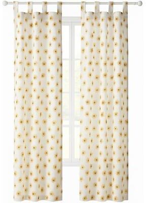 Urban Lifestyle Sheer Sunflower Curtain Panel