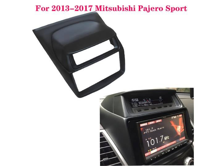 Pour Mitsubishi Pajero Sport 2013-2017, Kit de montage 2 DIN pour autoradio DVD, façade de tableau de bord, cadre d'installation