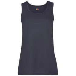 Fruit of the Loom Performance Vest Lady-Fit Damen Tank Top Sport Shirt Fitness NEU, deep navy, XS