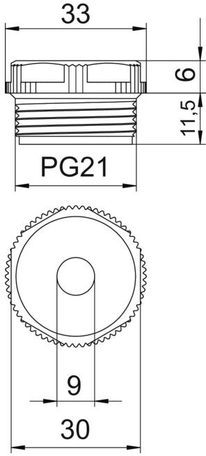 OBO Bettermann Raccord à visser 90° PG21 DSMB (2032554)