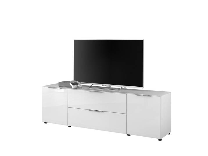 PREISBRECHER TV-Board Sean, in Weiß, - 180x55x40 cm (BxHxT)