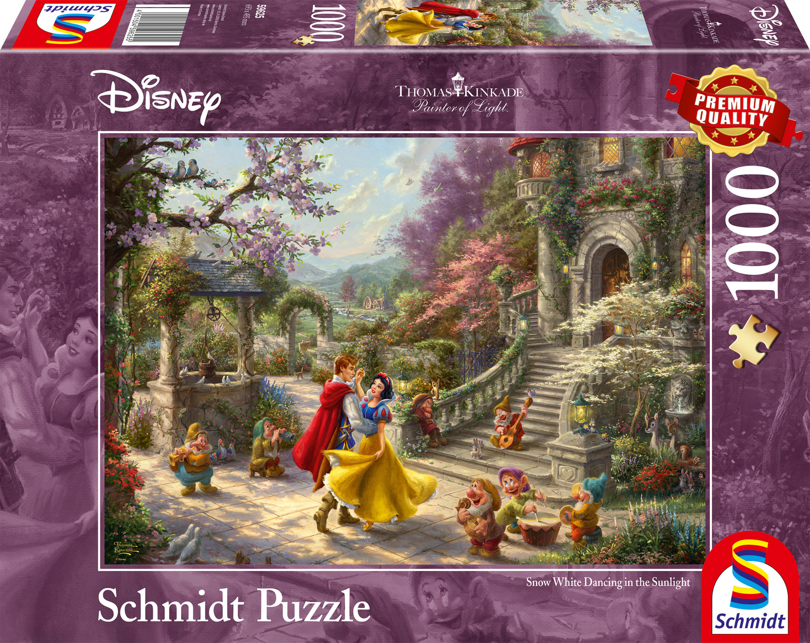 Schmidt Spiele Thomas Kinkade Studios Disney Sneeuwwitje Dans met de Prins Puzzel 1000 stukjes