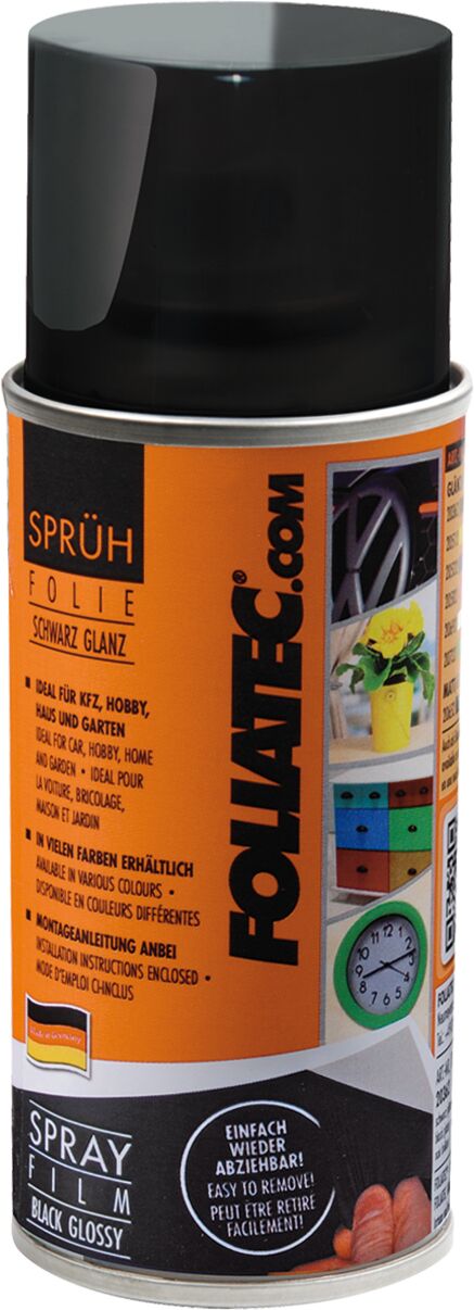 Foliatec Sprühfolie / Karosseriefolie Schwarz Glänzend (150 Ml) 20362 0.15l