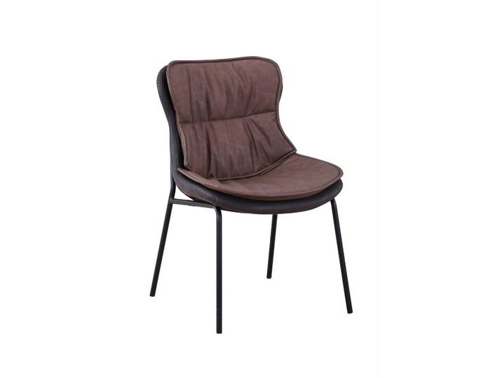 Kayoom Stuhl, Dunkelbraun, Hellbraun, Textil, 54x84x64 cm, Esszimmer, Stuhl, Esszimmerstühle